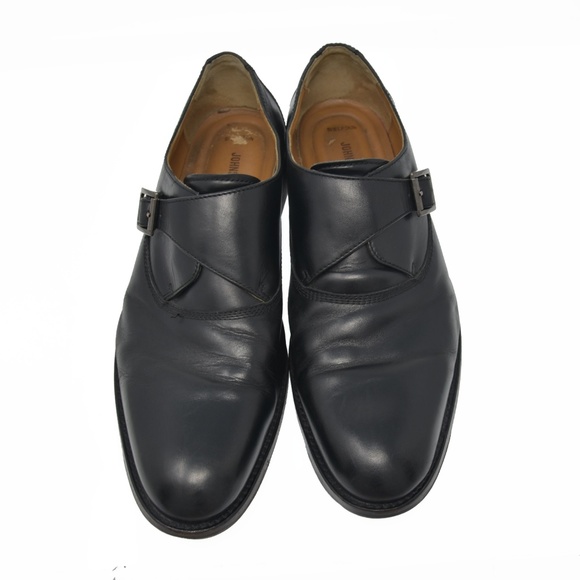 *J&M Sz 10.5M Black Leather Monk Strap Plain Toe main image 3